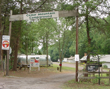 Cedar Mountain Campground - Campground Entrance